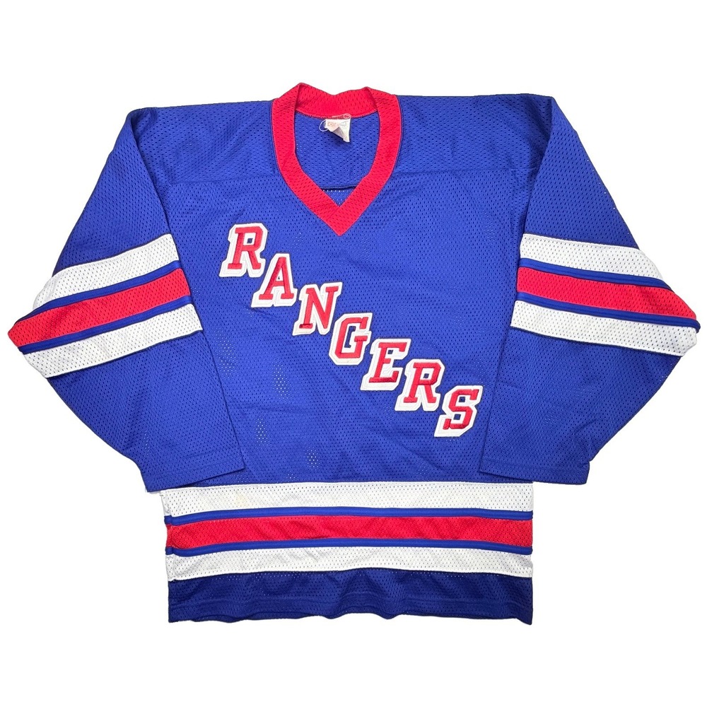 Vintage CCM New York Rangers Hockey Jersey Men's M Made in Canada NHL
